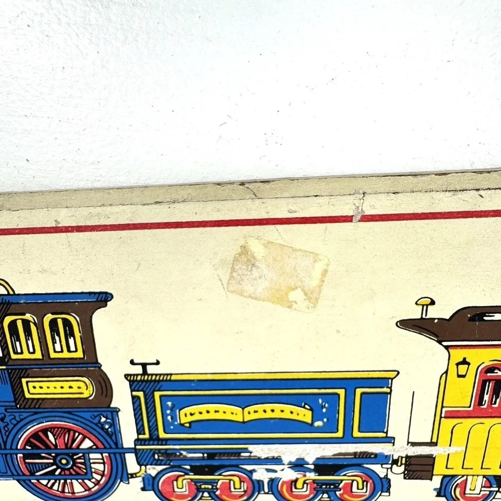 Vintage Train Wall Plaques‎ Set Gen'l Washington 1836 Tiger Wood Railroad Decor